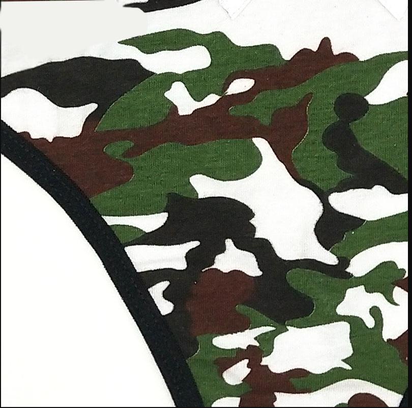 6 Pcs/Lot Sexy Underwear Lingeries Panties Amy Briefs Cotton  Women Female Panties Camouflage