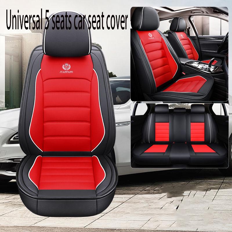 Car Seat Cover Universal 5 set Auto Seat Cushion Leather 5 seats Universal Car seat cover Waterproof