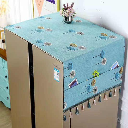 Refrigerator Cover Microwave Oven Washer Universal Cover Towel Refrigerator Dust Cover Universal Top Cover Household Dust Cloth