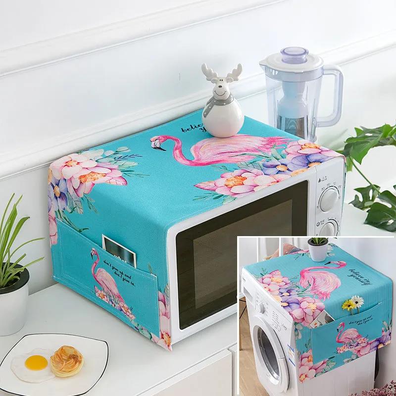 Microwave Oven Cover Oil-proof and Waterproof Household Dustproof Cloth Refrigerator Universal Household Cover Towel