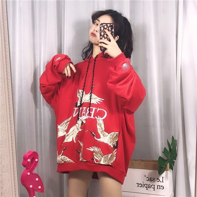 Lovers Wear Autumn Hooded Plus Fleece Sweatshirt Men and Women Oversize Hoodies Hip-hop Top Coat Unisex