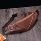 Waist Bag Men Large-capacity Soft Leather Mobile Phone Bag Chest Bag Sports Fitness Shoulder Bag