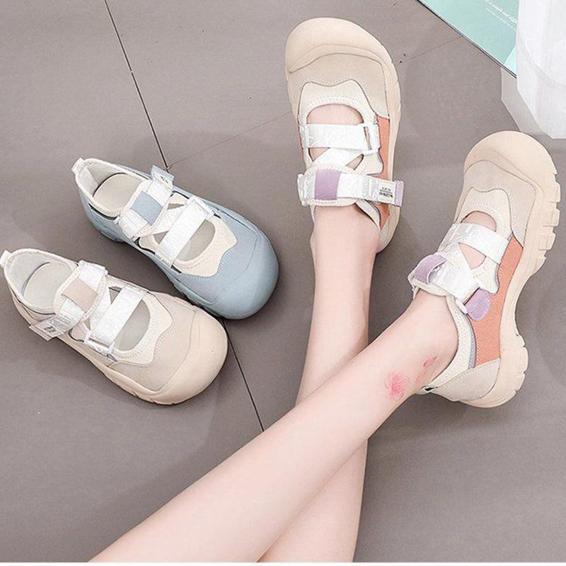 Big Toe Canvas Shoes Female Students Korean Version of The Old Daddy Shoes Female Harajuku All-match Casual Shoes