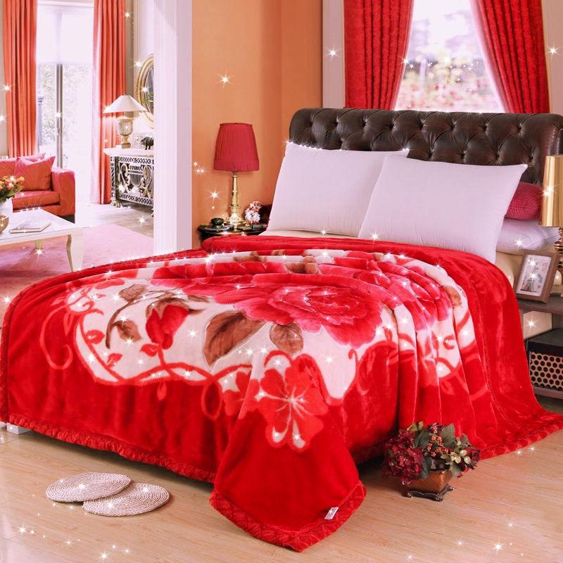 Double Thickening High Quality Blanket Flannel Blanket Coral Fleece Blanket Quilt Cushion Blanket Flannel Blanket Soft and Breathable