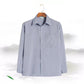 Middle-aged and Elderly Men's Shirts, Summer Thin Section, Middle-aged Long-sleeved Shirts, Old Clothes, Solid Color Loose Old Men