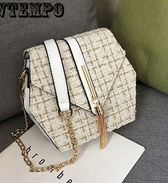 Trend color contrast shoulder bag fashion wild Messenger bag small square bag summer handbag