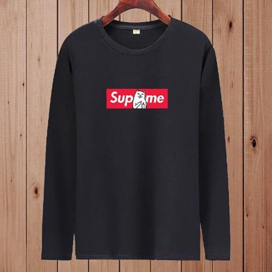 Spring and autumn long-sleeved T-shirt men's round neck cotton sweater T-shirt men's slim clothing