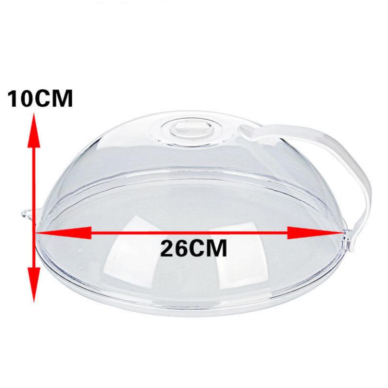 Microwave Oven Food Cover Transparent Anti Sputtering Cover Handle Reusable Airtight Food Covers Home Handle Heat Resistant Lid