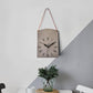 Bag-shaped Creative Wall Clock Modern Art Clock Table Wall-mounted Retro Leather Personality Living Room Bedroom Mute Decorative Clock Wall Wall Clock