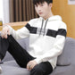 Men's Long Sleeve Hooded Jacket Autumn Winter Cotton Sweater Men Sweatshirt Wild Large Size