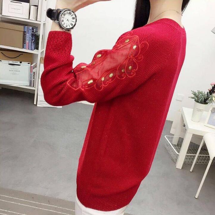 Autumn Thin Women and Pullovers Sweatershirt  Long Sleeve Knitted Sweater