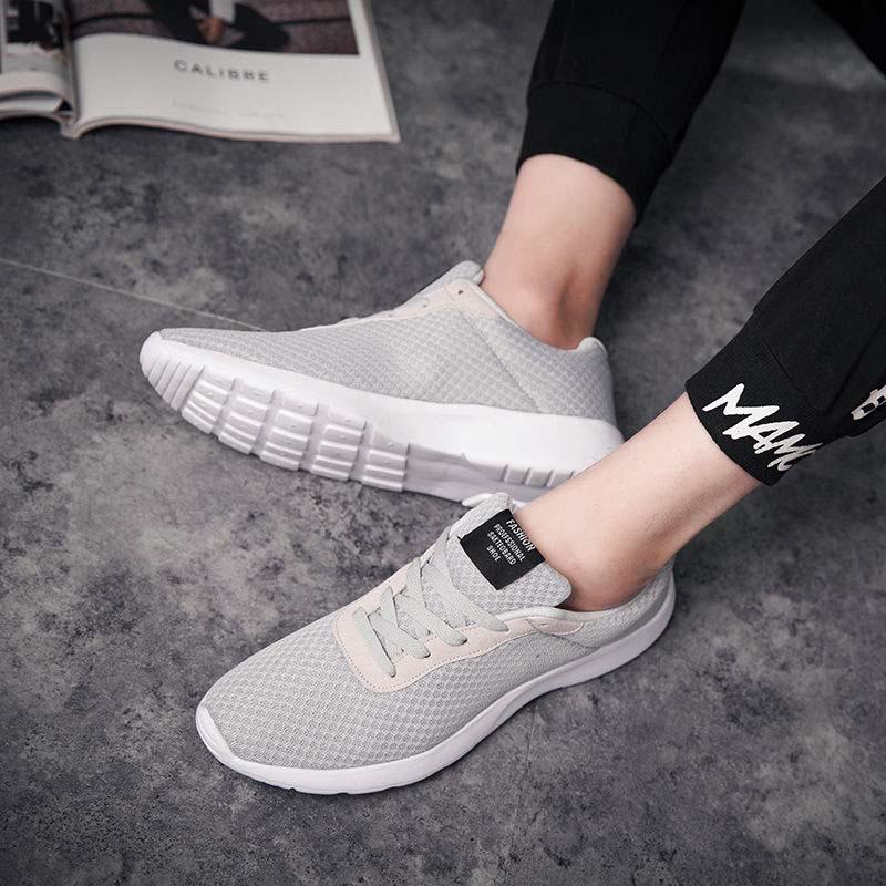 Plus Size 35-48 Summer Men Mesh Sneakers Comfortable Running Basketball Shoes Students Breathable Shockproof Non-slip Shoes