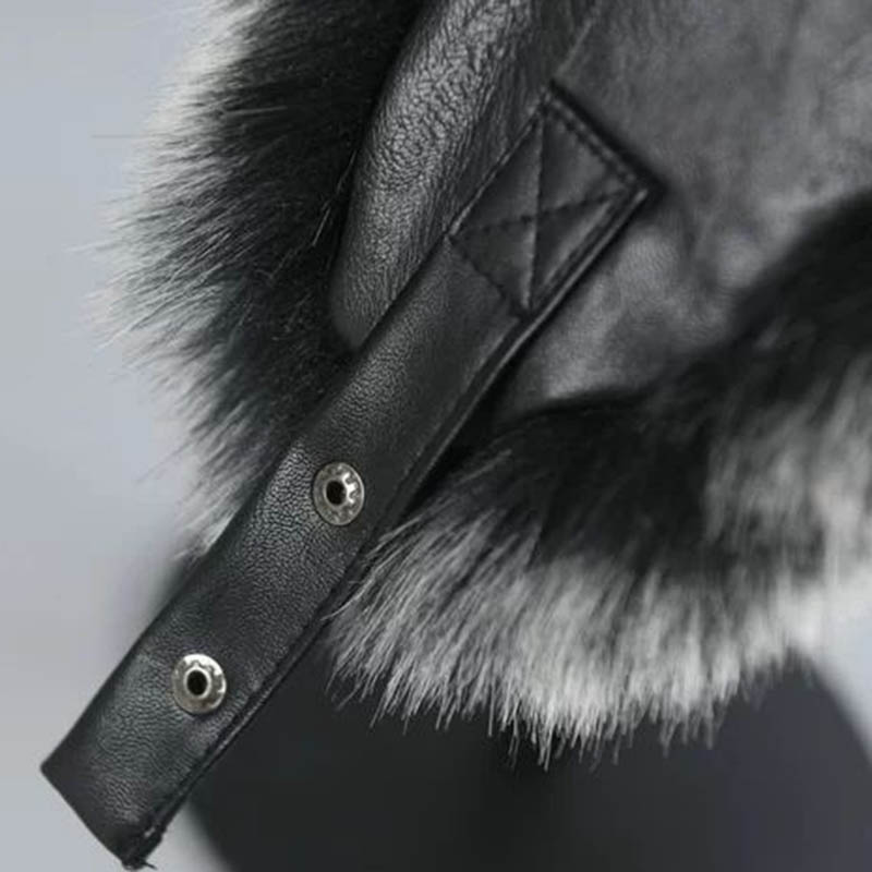 Ladies Winter Fashion Fox Fur Lei Feng Hat Thick Warm Locomotive Dog Fur Ear Protection Cotton Hat Men