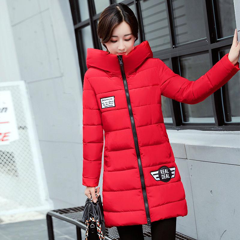 Large size Down Winter Woman's Cotton Clothing Woman's Winter Long Sleeve Warm Jacket Fashion