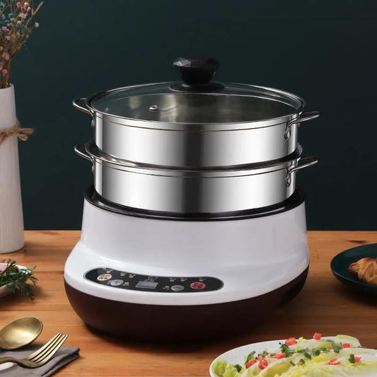 Multifunctional Electric Wok Cooking Rice Pot Electric Cooking Pot Mini Electric Pot Dormitory Small Electric Pot