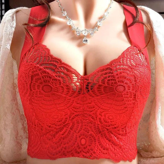 Thin Section Big Bra Fat Ladies Bra Gather Adjustment Type Top Support Underwear Beauty Back Underwear