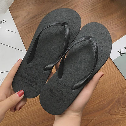 Slippers Women's Slippers Flip Flops Sandals Shoes Beach Casual Slipper Open Toe Flat Shoes Outside