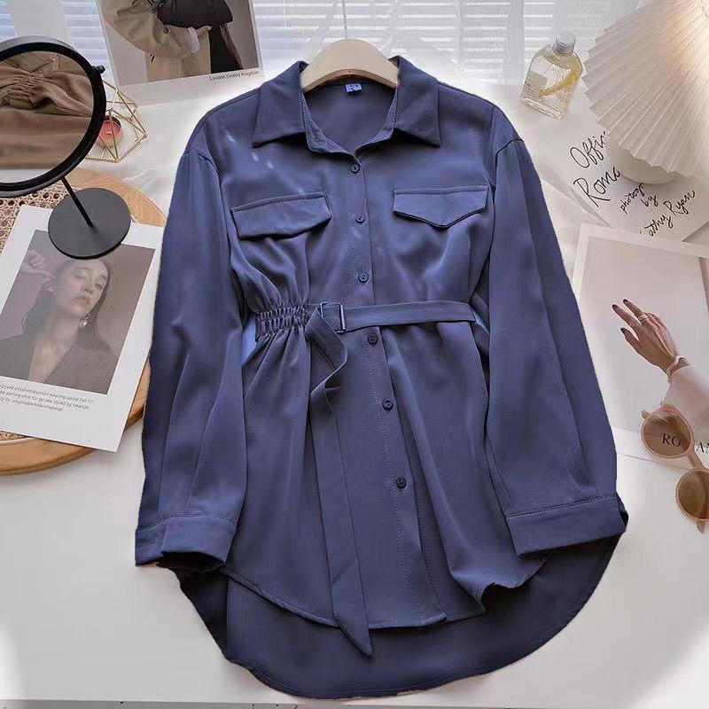 Summer Top Female Women Tunic Shirts Women's Shirt Blouses Tops Long Sleeve Chic Woman Blouse