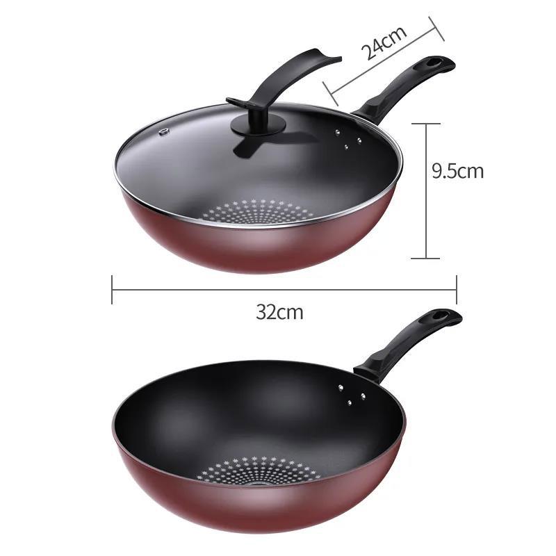 Frying Pan Non-stick Frying Pan Household Non-smoke Gas Stove Induction Cooker Universal Iron Pan Frying Pan Fried Egg Pancake Steak Fryer