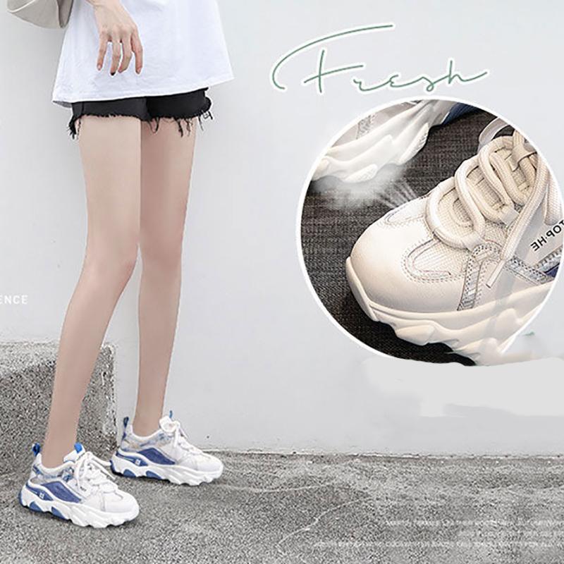 Fashion Women's Height-increasing Shoes Spring and Summer Versatile Platform Sneakers Casual Outdoor Running Breathable Shoes