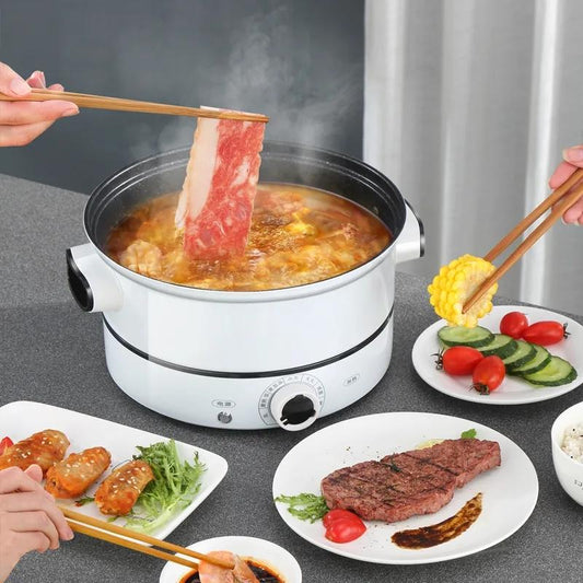 Electric Frying Pan Multi-function Electric Pot Electric Mini Electric Pot Household Steamer Electric Skillet Non-stick Pot