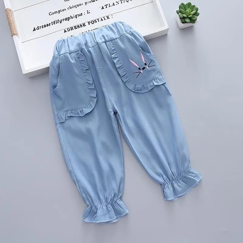 Girls' Trousers Summer Baby Mosquito Pants Small and Medium-sized Children’s Clothing Leggings Children’s Summer Bloomers Trousers Thin and Loose