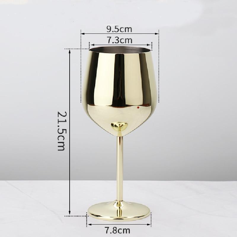 Personalized Wine Glasses Stainless Steel Metal Wineglass Bar Wine Glass Champagne Cocktail Drinking Cup Charms Party Supplies