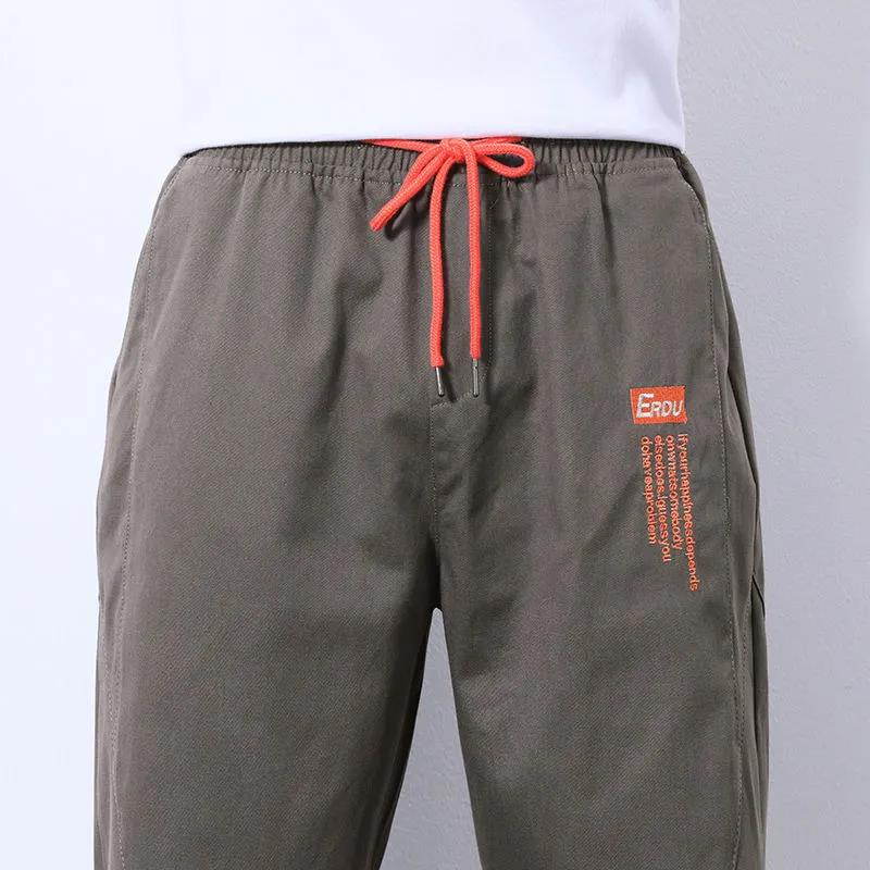 Men's Overalls Loose and Versatile Nine-point Beam Pants Trend Spring and Autumn Casual Trousers