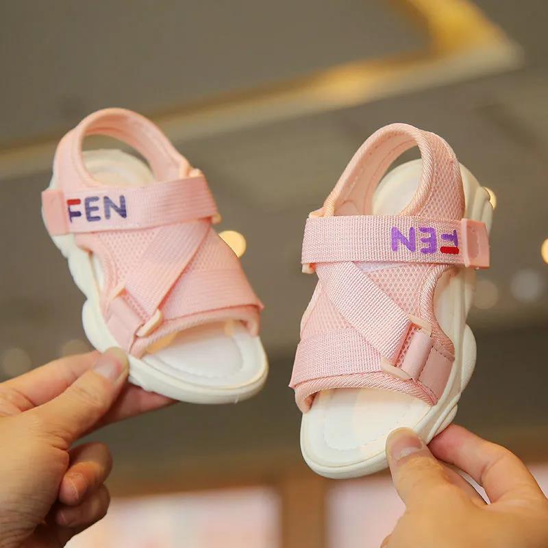 Kids Sandals Girls and Boys Summer Sandals Soft Sole Flat Casual Sandals Anti-slip Outdoor Beach Light Sandals