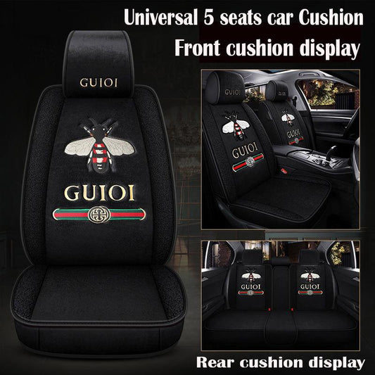 car seat cover Waterproof Car Seat Cover Universal Leather 5 set Auto Seat Cushion 5 seats Universal