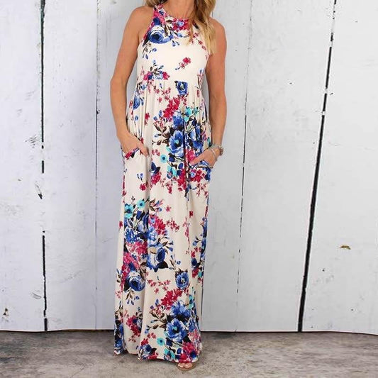 Women's Fashion Summer Floral 2019 2019 n Long Maxi Dress Party Beach Dresses