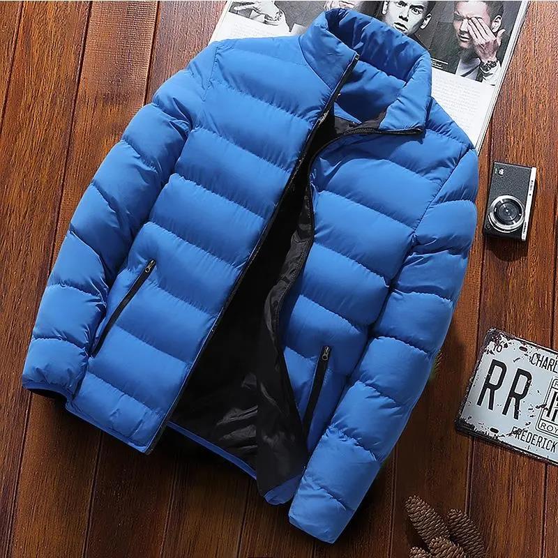 Men's Ultralight Down Jacket Winter Waterproof and Windproof Jacket Plus Size Warm Down Jacket Slim Casual Jacket