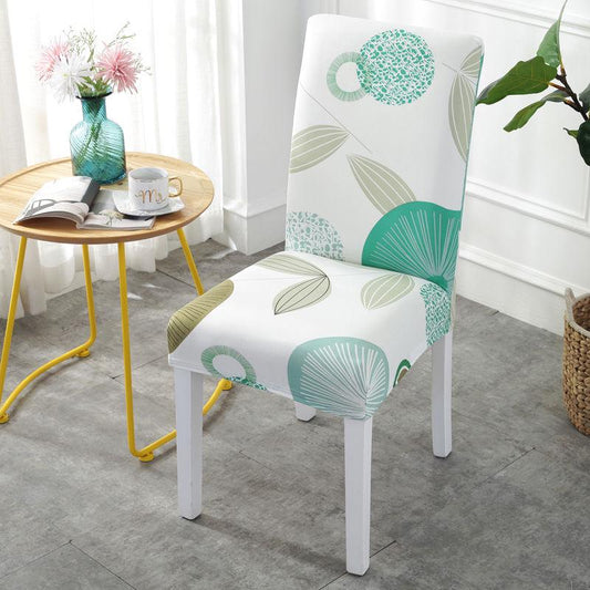 Chair Cover Printing Dining Chair Slipcover Modern Removable Anti-dirty Kitchen Seat Case basen