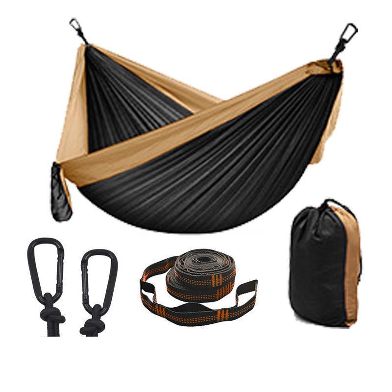 Single Double Hammock Outdoor Sleeping Adult Swing Parachute Cloth Portable Camping Supplies Outdoor Camping Hammock