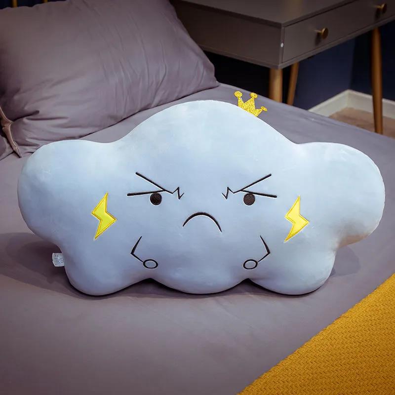 Cute Expression Cloud Doll Plush Toy Girl Sleeping Pillow Pillow Rag Doll Girl Gift Soft Doll