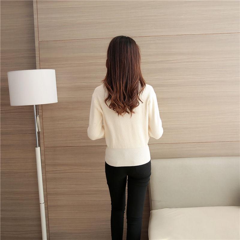 Women Knitted Sweater Cardigan Coat Spring Autumn Casual V-neck Long Sleeve Sweater Jacket