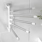 Bathroom Rotation Towel Storage Rack Punch-Free Stainless Steel Organizer Shelf Hanging Wall Shelves Suction Cup