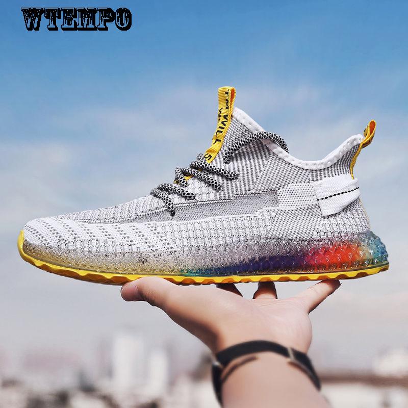 Flying Woven Mesh Shoes Summer Breathable Running Shoes Casual Shoes Sports Shoes Shoes Male