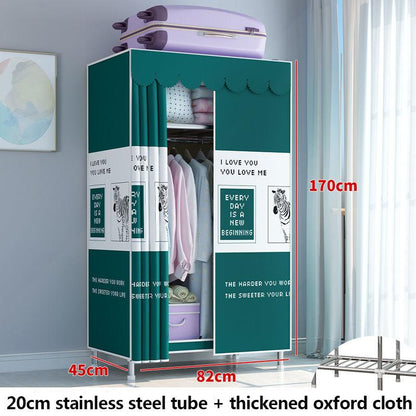 82cm Long Waterproof Storage Rack Cabinet 20mm Stainless Steel Shoe Rack Clothes Rack Modern Style Coat Hanger