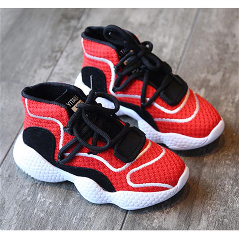 Girls Shoes 2020 Spring Autumn Big Children's Net Shoes Breathable Summer 3-12 Years Old Pupil Shoes Kids Sports Shoes