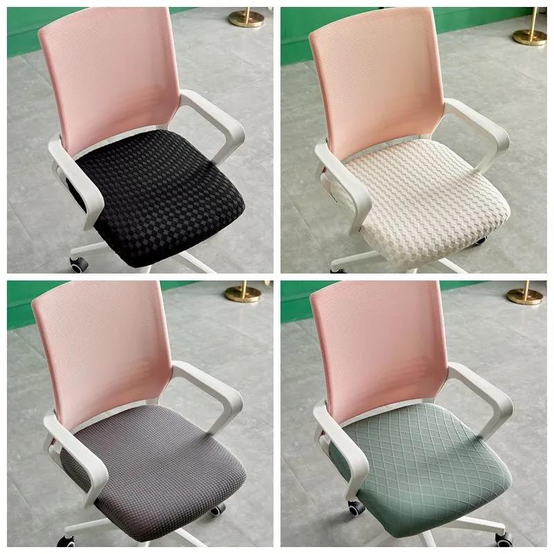 Nordic Style Elastic Fabric Computer Office Chair Cover Universal Home Four Seasons Modern Minimalist Rotating Chair Cover