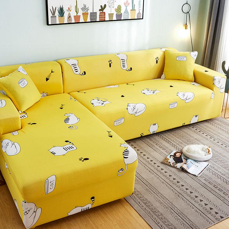 1/2/3/4 Seaters Elastic Fabric Sofa Couch Protector Slipcover Stretch Covers Living Room Decor