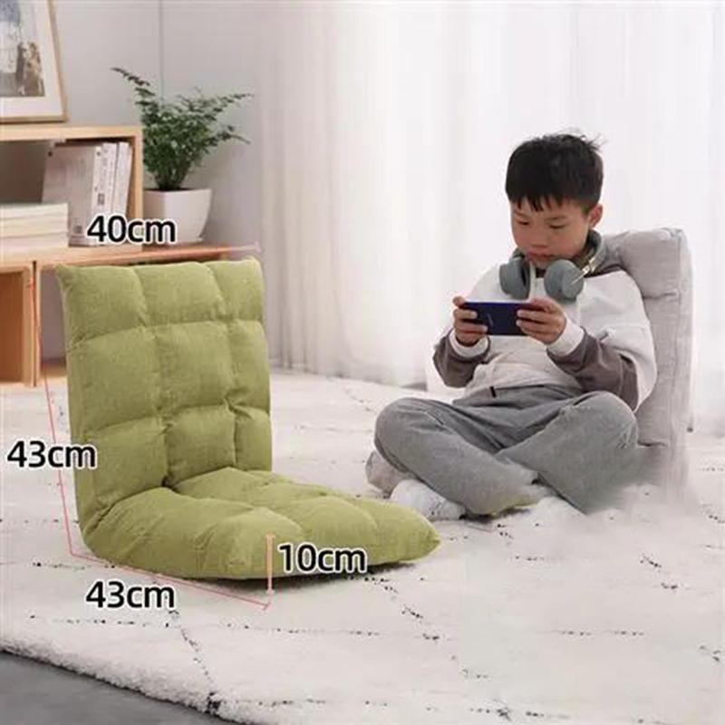 Children's Upholstered Sofa Living Room Backrest Floor Sofa Pure Color Mini Upholstered Sofa Play Cushion Sofa