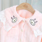 Girls Coral Velvet Pajamas Set Autumn and Winter Baby Plush Thickened Flannel Children's Winter Warm Home Clothes