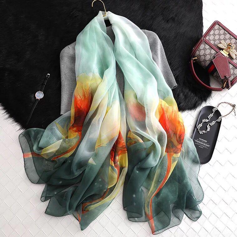 Scarves Women Thin Rural Style Sunscreen Scarf Summer Beach Shawl Wrap