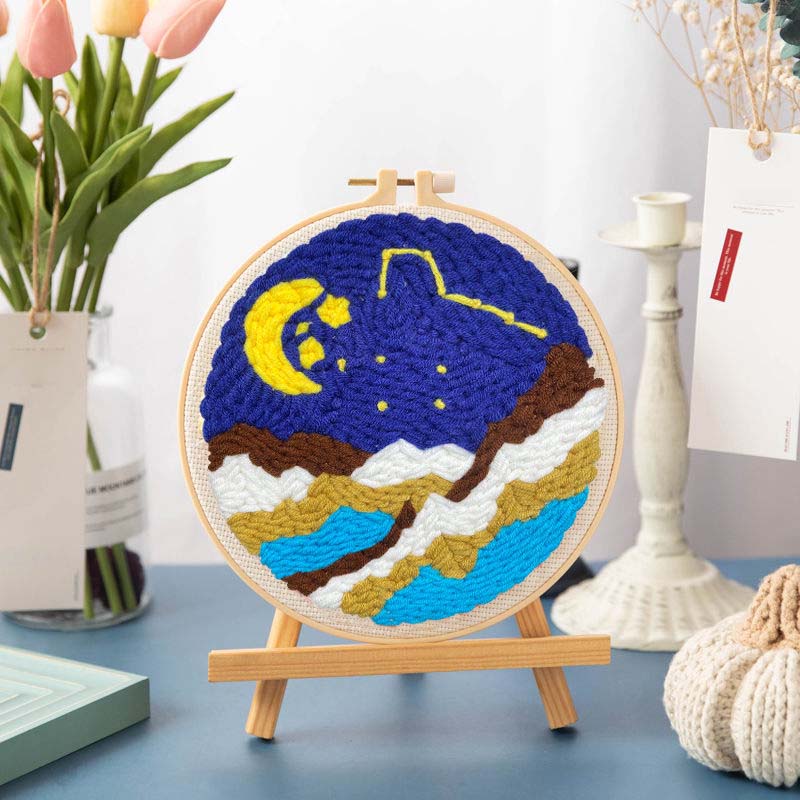 Russian Stamp Stamp Embroidery Handmade Embroidery Diy Material Package Stamp Stamp Xiuledun Embroidery Cross Stitch Yarn Embroidery