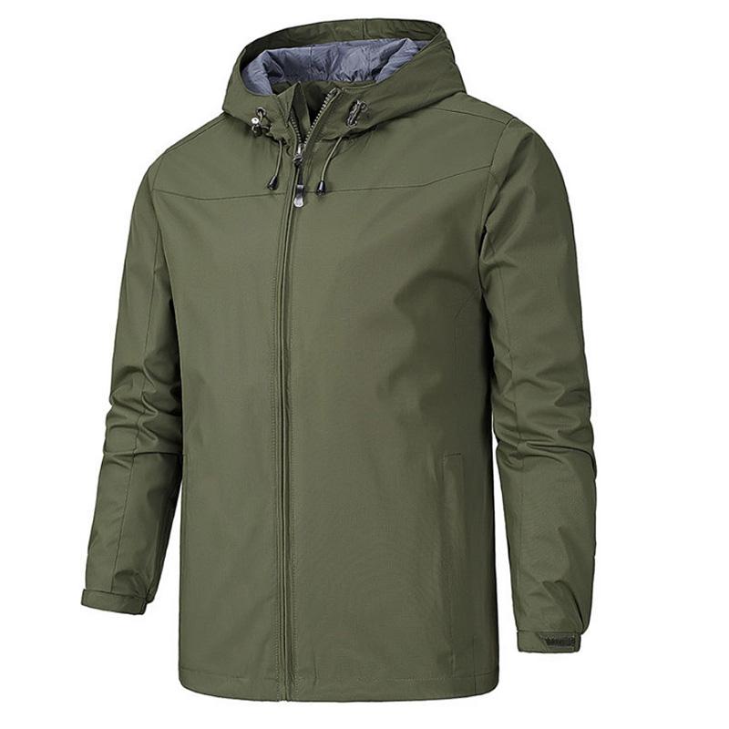 Outdoor Waterproof Jacket Men's Thin Spring and Autumn Trend Jacket Coat Windbreaker Four Seasons Sports Mountaineering Clothing