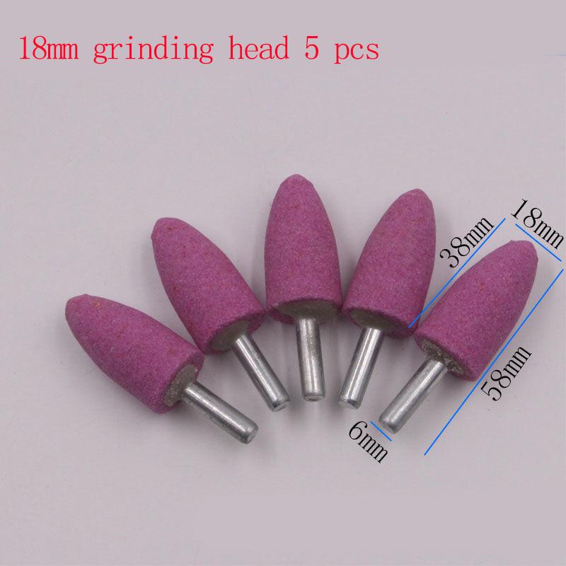 19 Style 5/10 Pcs 6mm Emery Grinding Head Set Grinding Wheel Grinding Head Mini Electric Grinding Grinding Head