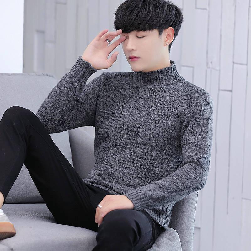 2019 Autumn Fashion Casual Sweater Slim Fit Knitting Mens Sweaters and Pullovers Men Pullover Men