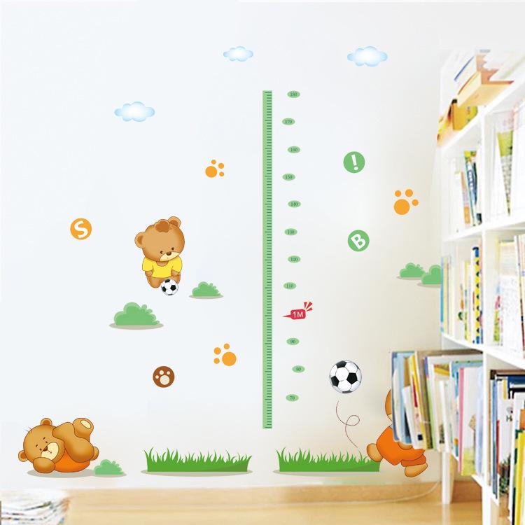 Children's room kindergarten decorative wall stickers growth partners PVC